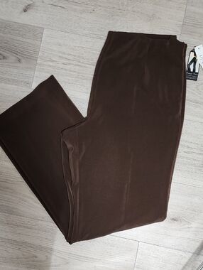 NWT Women's Nancy Bolen City Girl Brown Dress Pants Size 14